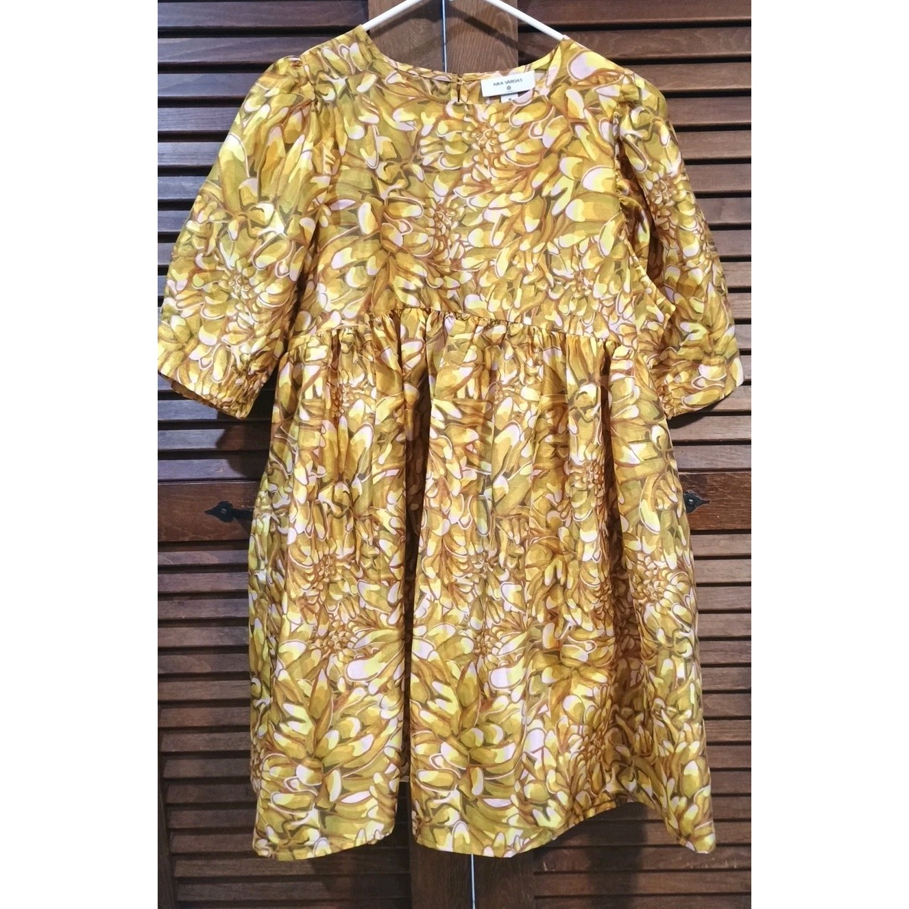 Kika Vargas | Target Mum Floral Puff Sleeve Mini Babydoll Dress Size Medium